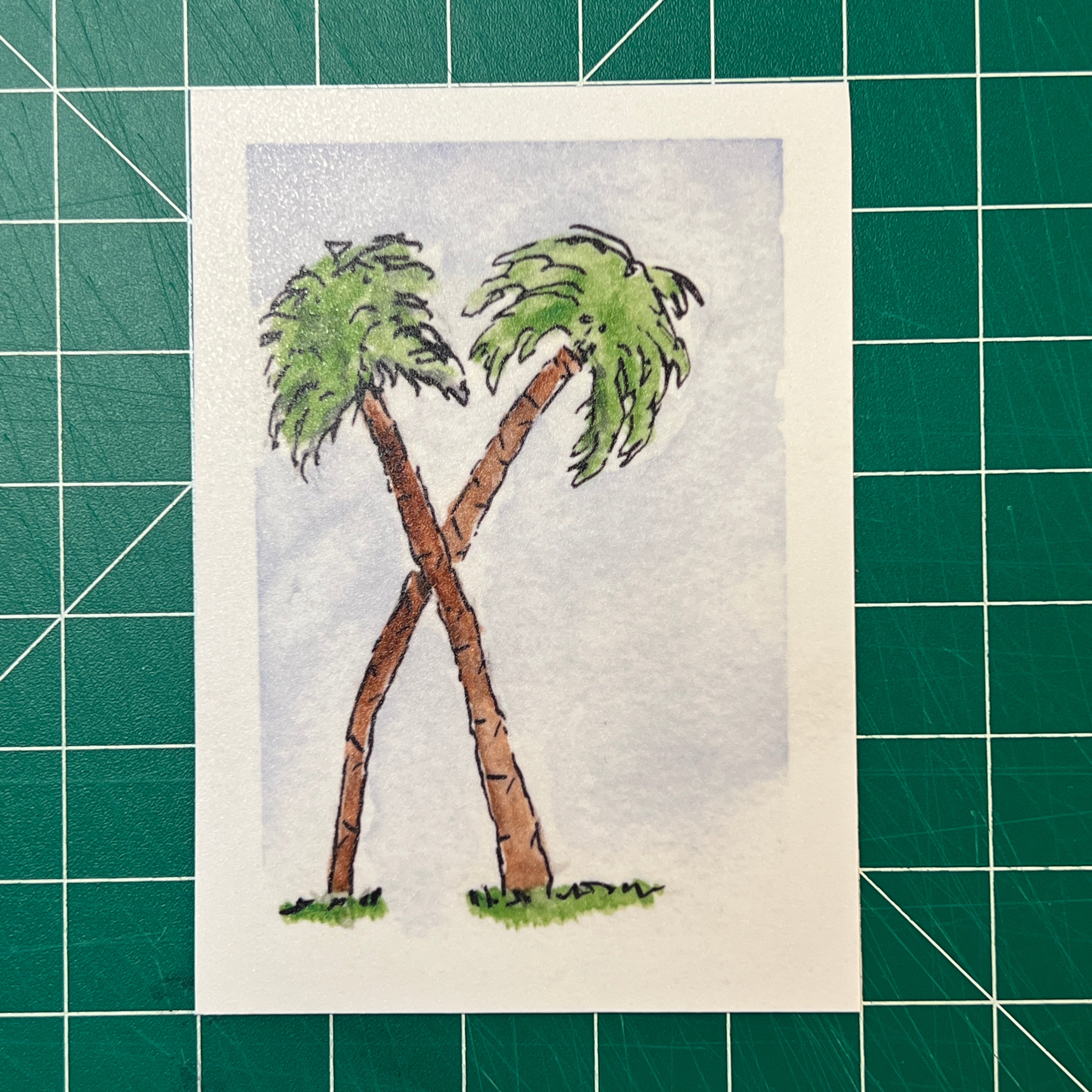 Crossed Palms (Print)
