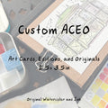 Custom ACEO | Original Watercolor and Ink