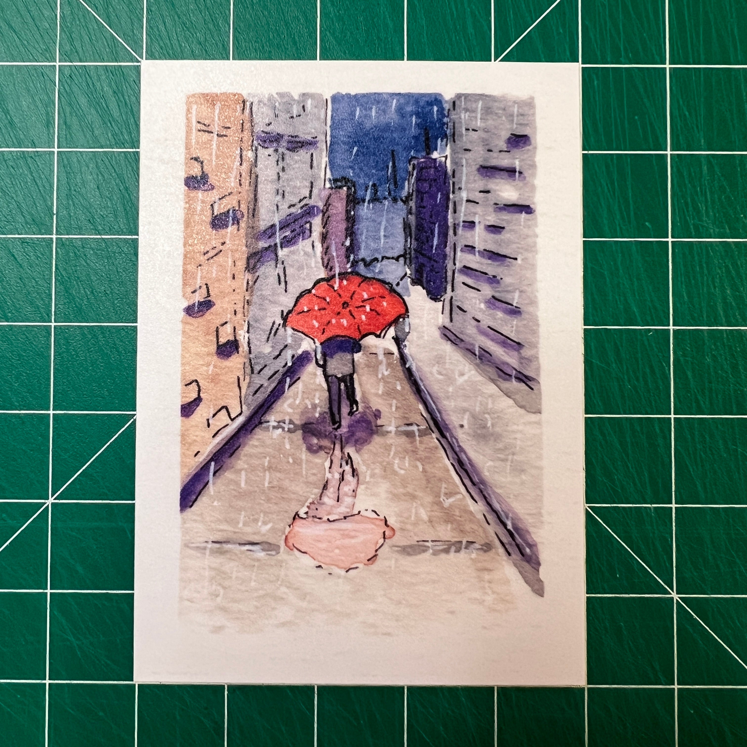 Walk In Rain (Print)